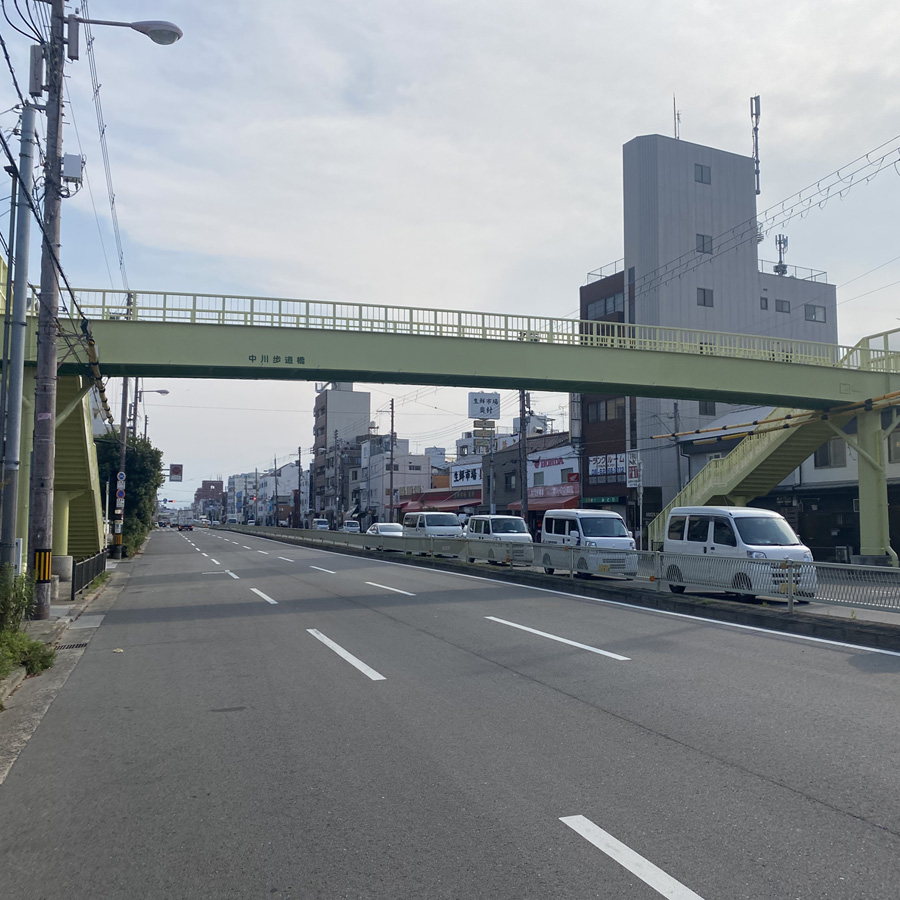 中川歩道橋塗装工事